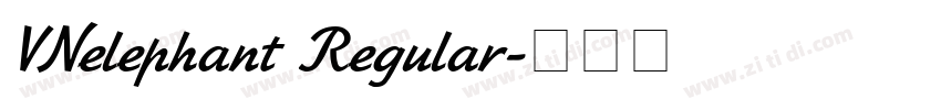 VNelephant Regular字体转换